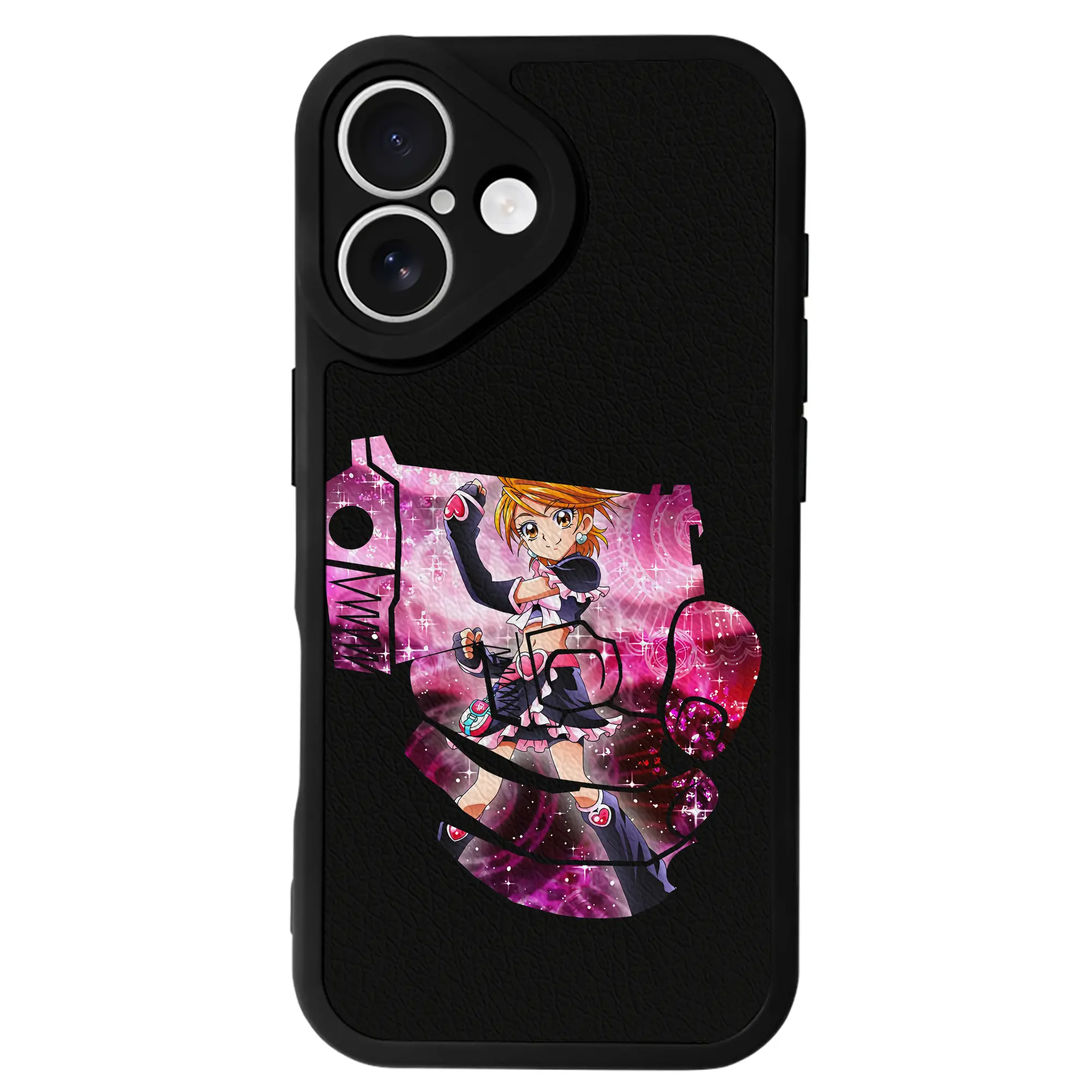 プリキュア グッズ,美墨なぎさ - IPhone 16シリーズ対応 ・ シリコンスマホケース ・ レザー調 ・ 高精度フィット ・ 耐衝撃 ・ ワイヤレス充電対応 ・ 精密カット